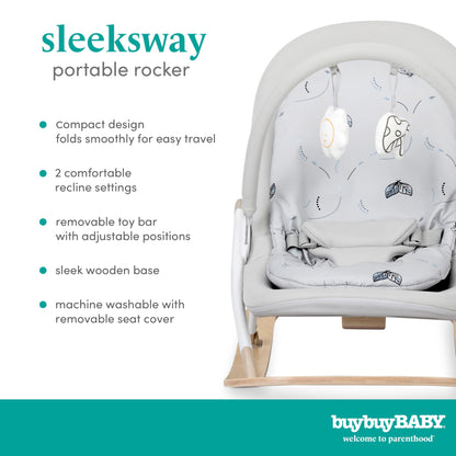 BuyBuy Baby by Evolur SleekSway Portable Rocker in Mint White