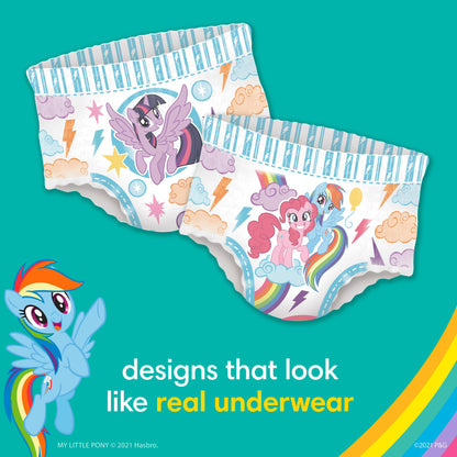 Pampers Training Pants - Easy Ups Girls & Boys - Size 5T-6T, 84 Count, Easy Pull Up & Down Design, My Little Pony Potty Underwear (Packaging May Vary)