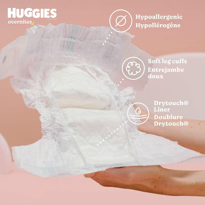 Huggies Size 5 Overnites Baby Diapers: Overnight Diapers, Size 5 (27+ lbs), 100 Ct (2 Packs of 50)