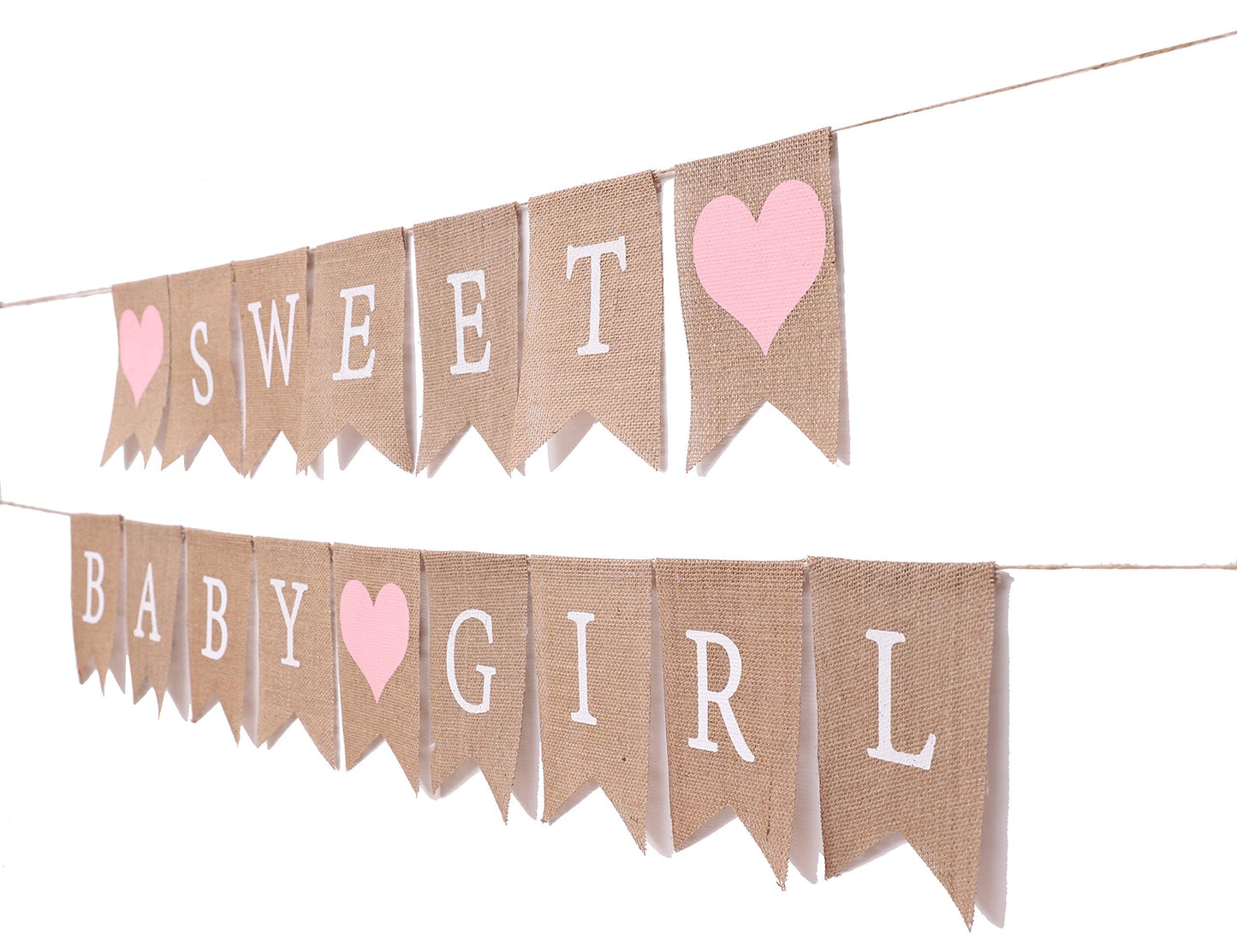 Sweet Baby Boy Burlap Banner - Rustic Baby Shower Decorations, Photo Props (Sweet Baby Boy Blue)