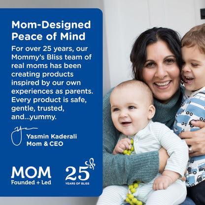 Mommy's Bliss Organic Elderberry Syrup & Immunity Boost With Vitamins, Prebiotics & Echinacea for Kids & Adults 1 yr+, 3 Fl Oz