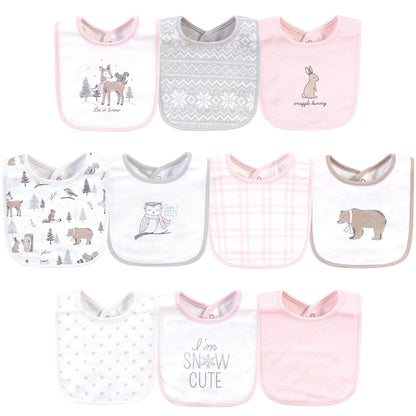 Hudson Baby Unisex BabyCotton Bibs