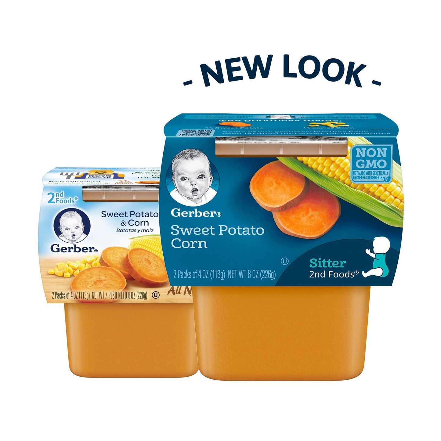 Gerber Baby Food Power Blend Apple Chicken, 4 Oz, 2 Ct Tubs