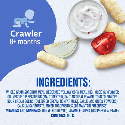 Gerber Snacks for Baby Lil Crunchies, Mild Cheddar, 1.48 Ounce (Pack of 6)