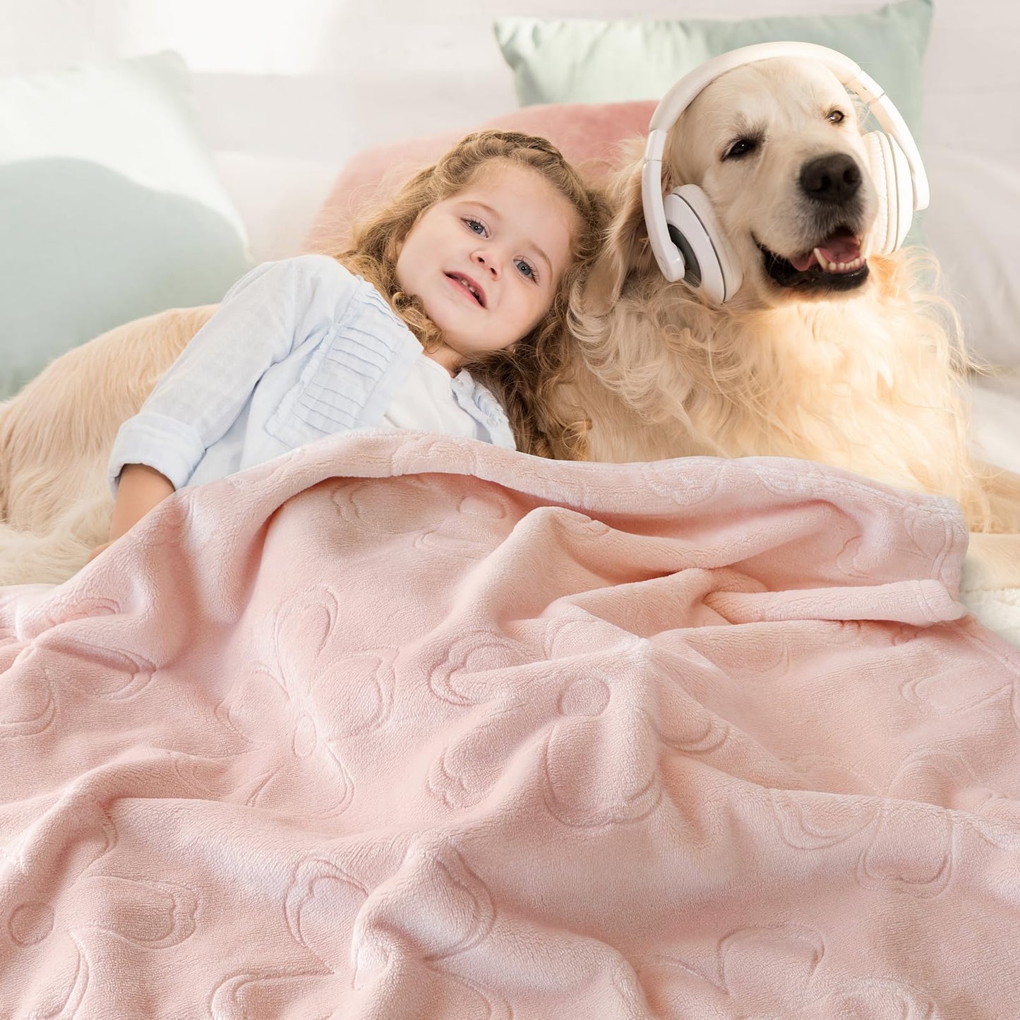 BORITAR Woodland Animal Baby Blanket for Boys Girls Ultra Soft Fleece Warm and Lightweight Blankets for Infant Toddler Newborn, 30x40 Inch, Sage Green