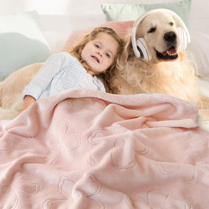 BORITAR Woodland Animal Baby Blanket for Boys Girls Ultra Soft Fleece Warm and Lightweight Blankets for Infant Toddler Newborn, 30x40 Inch, Sage Green