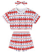 WESIDOM Toddler Girl Clothes Baby Girls Outfits 6M-5T Summer Floral Print Shirt+Shorts+Headband 3pcs Baby Clothing