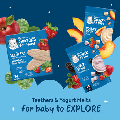 Gerber Baby Snacks Yogurt Melts, Strawberry, 1 Ounce (Pack of 7)