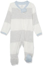 HonestBaby Sleep & Play Footed One-piece Pajama Sleeper 100% Organic Cotton, Baby Boys
