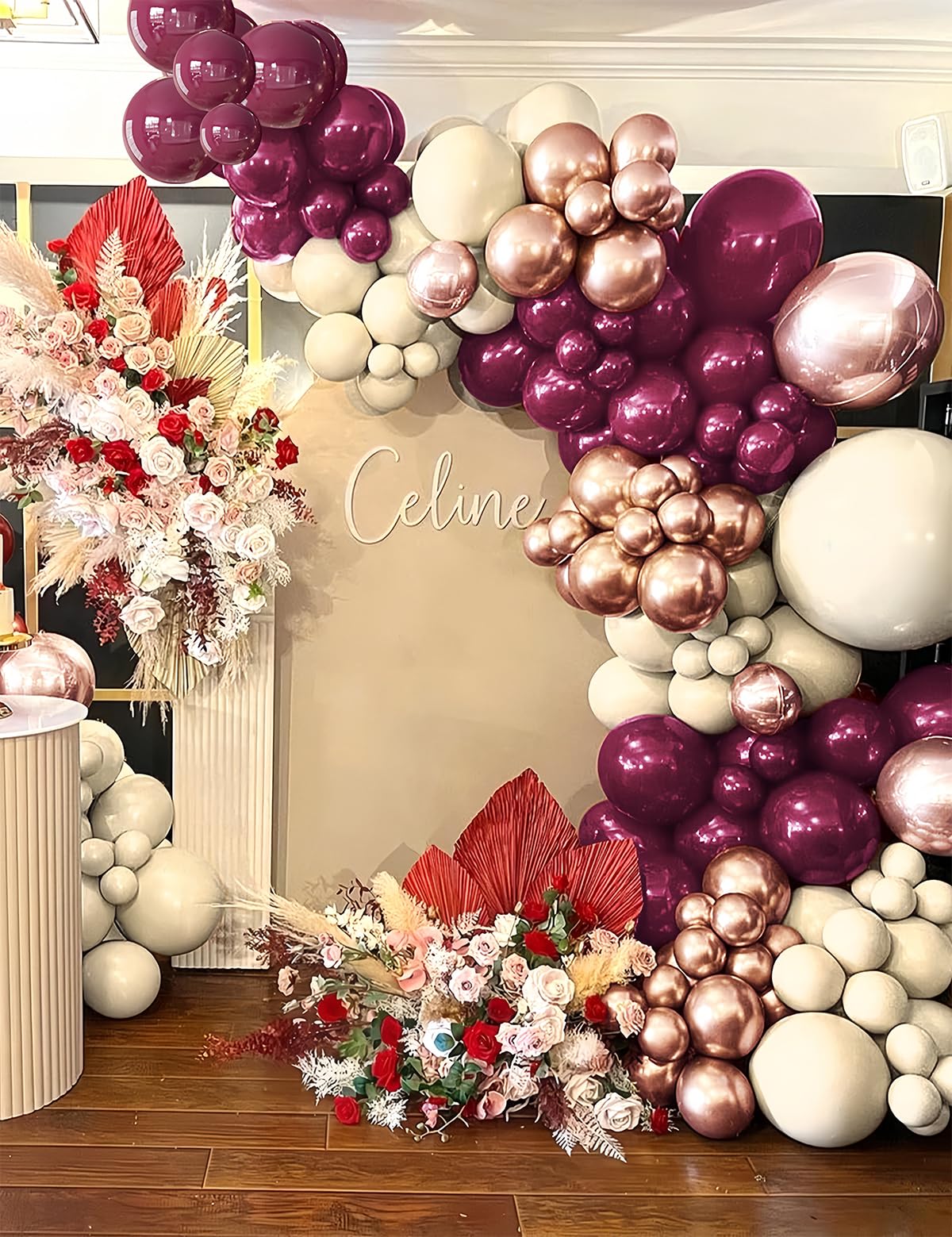 155Pcs Sage Green White Gold Balloon Garland Arch Kit with Gold Confetti Balloons for Graduation Baby Shower Decor Happy Birthday Party Wedding Jungle Decorations