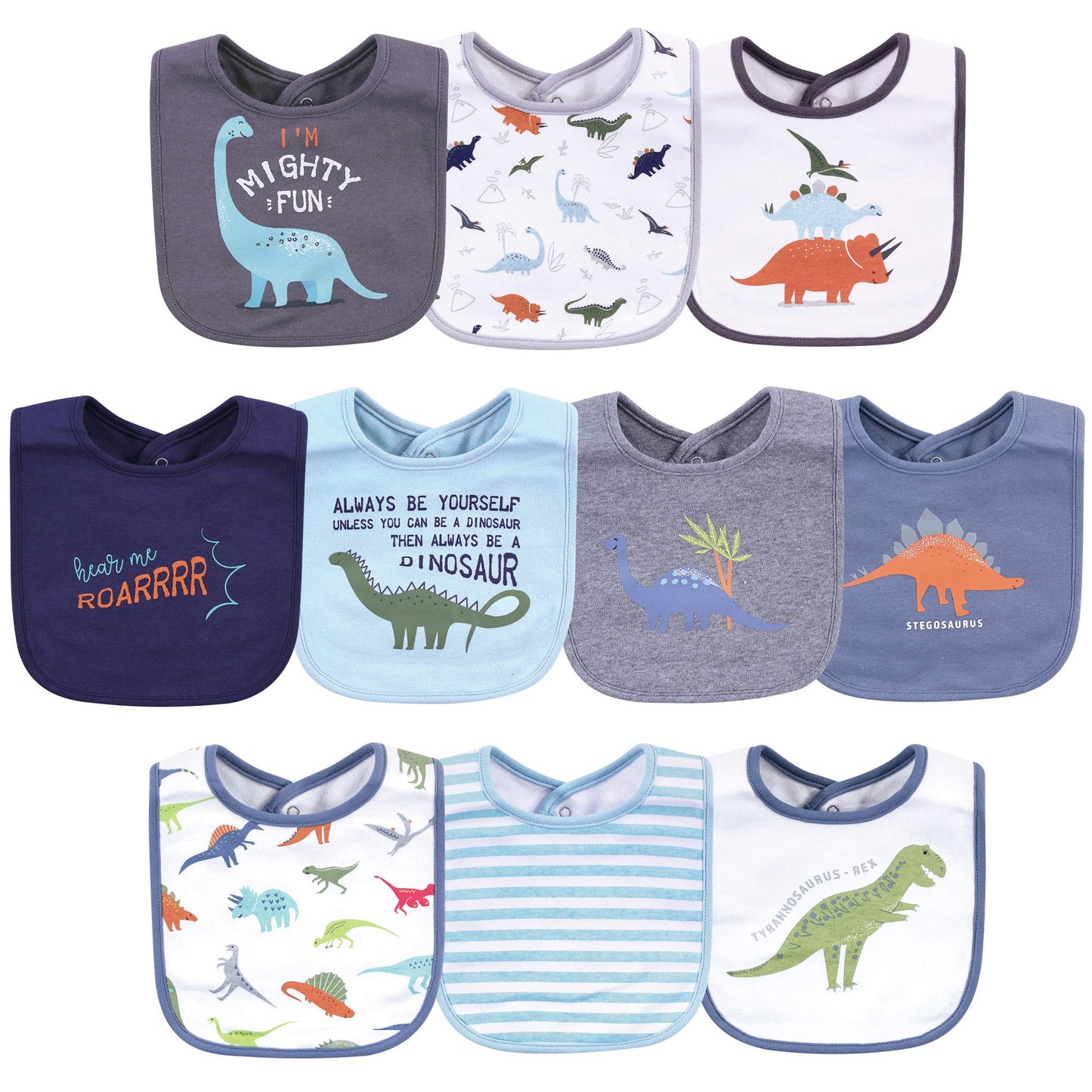 Hudson Baby Unisex BabyCotton Bibs