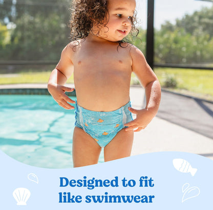 Huggies Little Swimmers Disposable Swimming Diapers, Size 4 (24-34 lbs), 18 Ct