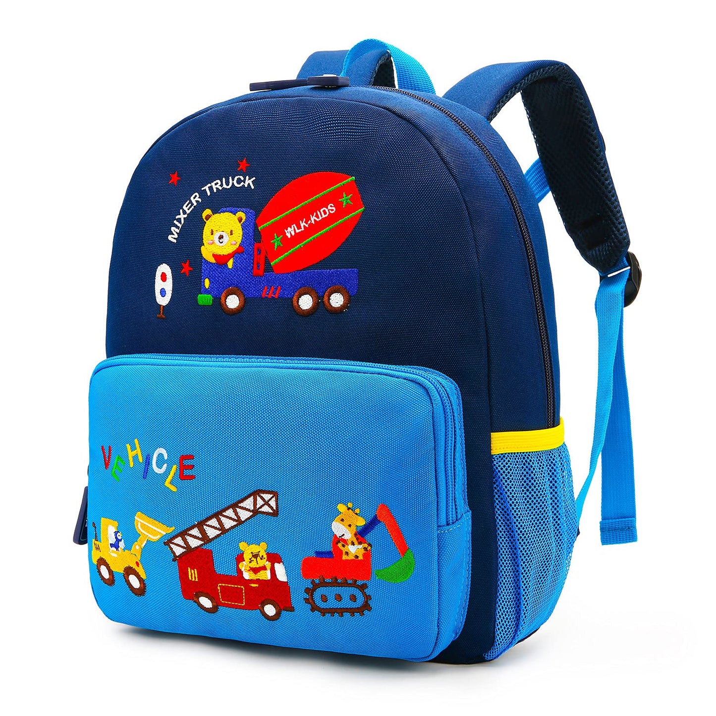 Car Dinosaur Kids Toddler Backpack for Boys and Girls Children Waterproof Preschool Bag(Red Music Party)