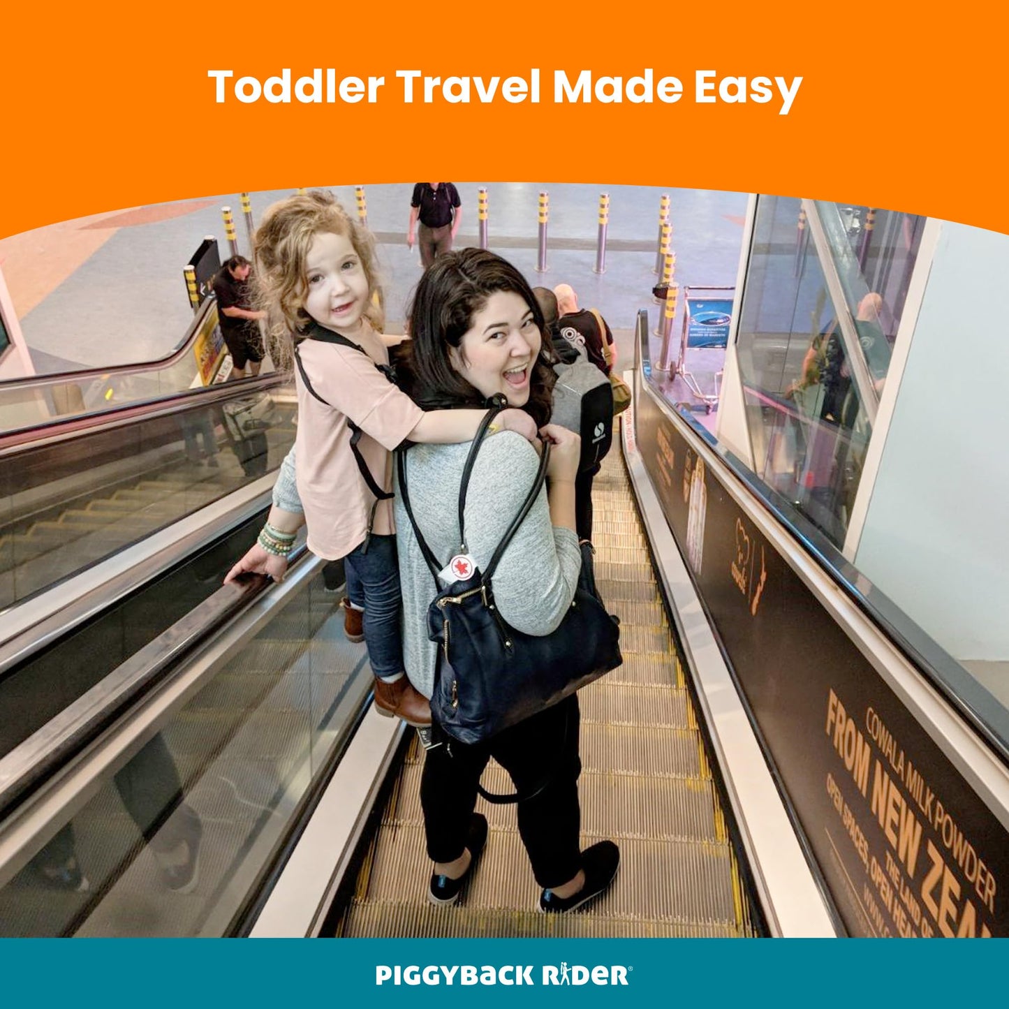 Piggyback SCOUT Toddler Carrier Backpack Deluxe - 6 Piece Set: Hip Belt, Carry Bag, Side Pocket, Mud Flap, Water Bottle & Selfie Stick Holders - For Ages 2-4 (Under 50 lbs) - Hiking & Travel