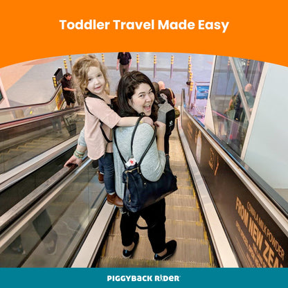 Piggyback SCOUT Toddler Carrier Backpack Deluxe - 6 Piece Set: Hip Belt, Carry Bag, Side Pocket, Mud Flap, Water Bottle & Selfie Stick Holders - For Ages 2-4 (Under 50 lbs) - Hiking & Travel