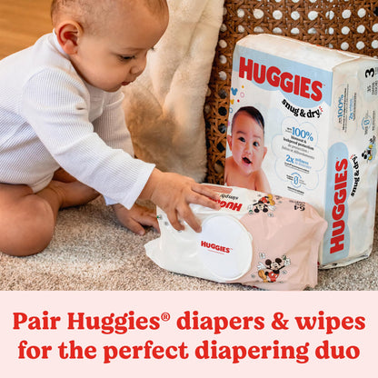 Huggies Simply Clean Fresh Scent Baby Wipes, 3 Flip-Top Packs of 64 (192 Wipes Total), Packaging May Vary