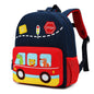 Car Dinosaur Kids Toddler Backpack for Boys and Girls Children Waterproof Preschool Bag(Red Music Party)