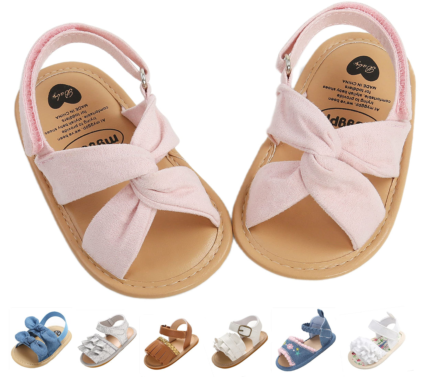 Baby Girls Sandals Summer Shoes Outdoor First Walker Toddler Girls Shoes for Summer