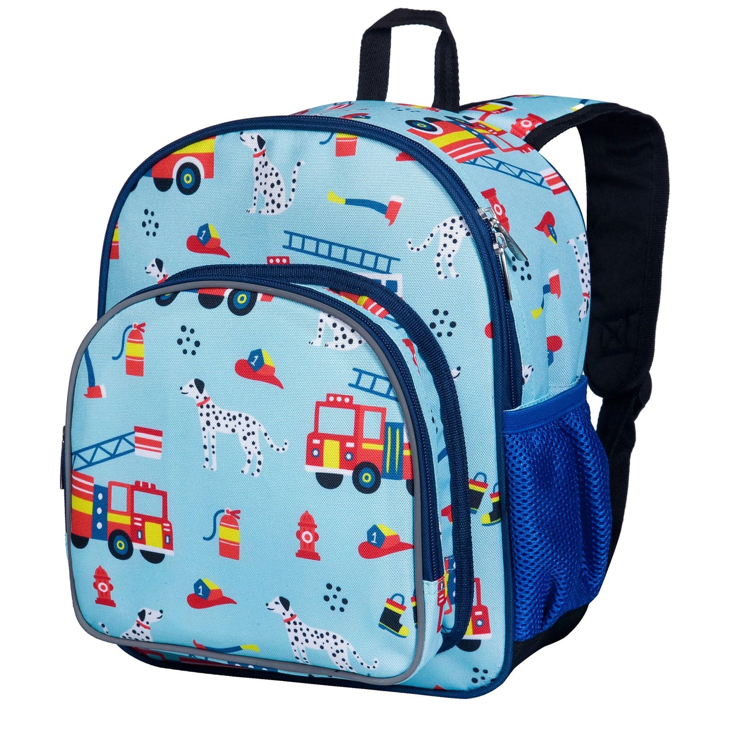 Wildkin 12-inch Kids Backpack – Padded, Adjustable, Ideal for Daycare & Travel - Trains, Planes, and Trucks