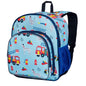 Wildkin 12-inch Kids Backpack – Padded, Adjustable, Ideal for Daycare & Travel - Trains, Planes, and Trucks