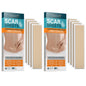 NUVADERMIS Silicone Scar Sheets - Extra Long Scar Sheets for C-Section, Tummy Tuck, Keloid, and Surgical Scars - Reusable Medical Grade Silicone Scar Sheets - Pack of 4 - Light Tone
