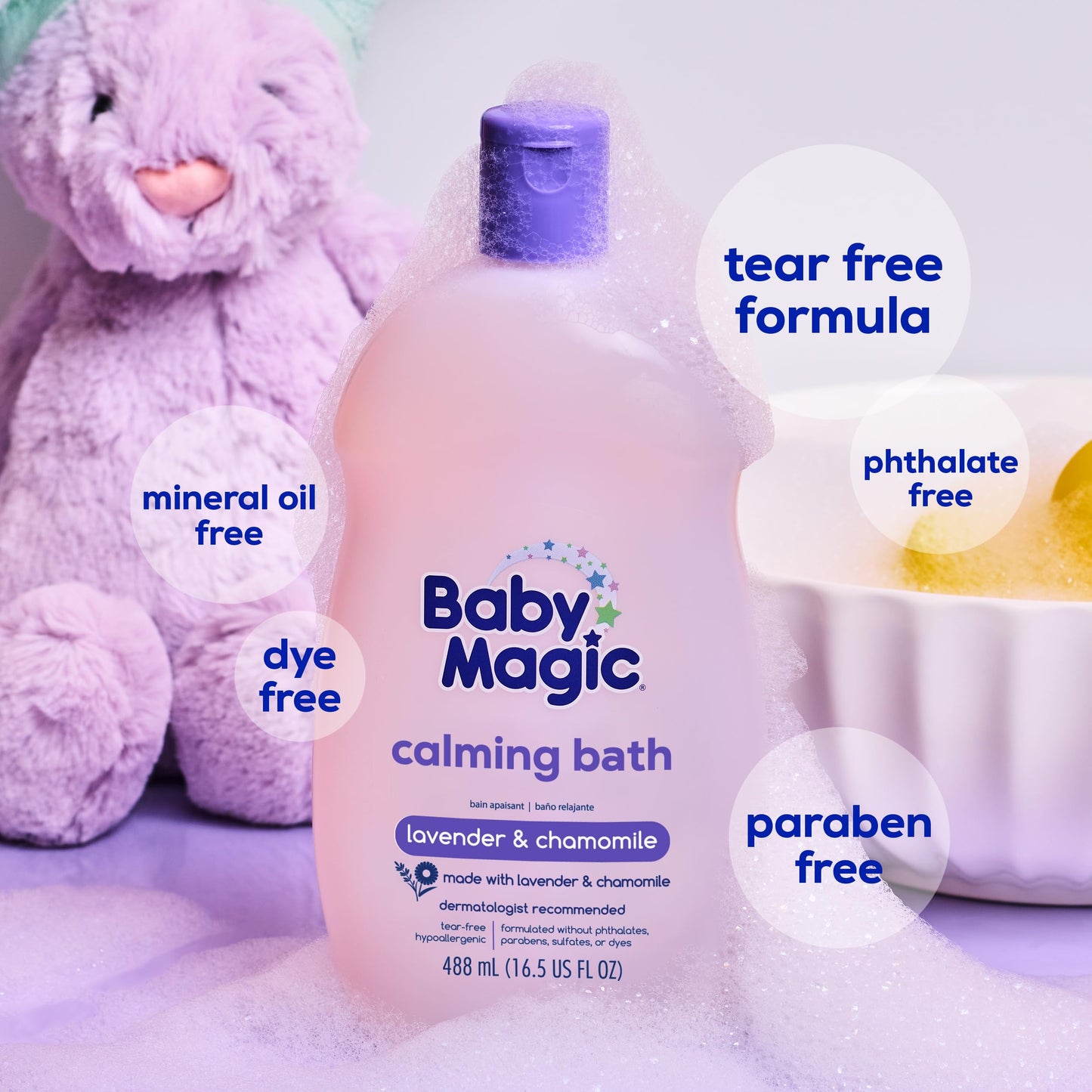 Baby Magic Calming Baby Bath, 16.5 Fl Oz