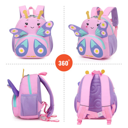 Toddler Backpack for 1-3 Year Old Girls & Boys Waterproof 3D Animal Cartoon Rabbit Design Kids Travel Backpack Lightweight Preschool Daycare Bag with Adjustable Straps(Little White Rabbit)