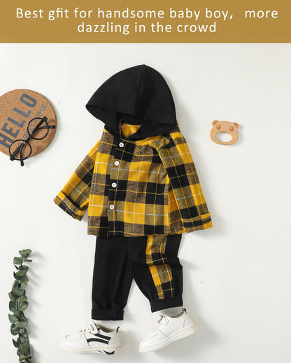 NZRVAWS Baby Boy Clothes Toddler Outfit Infant 6 12 18 24 Months2 3 4T Sweatsuit Ripped Jeans Fall Winter Clothing