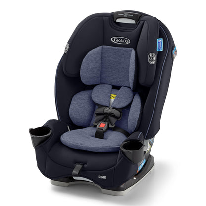 Graco SlimFit 3-in-1 Convertible Car Seat, Space Saving Design, Forward & Rear-Facing, Highback Booster Option – Purple