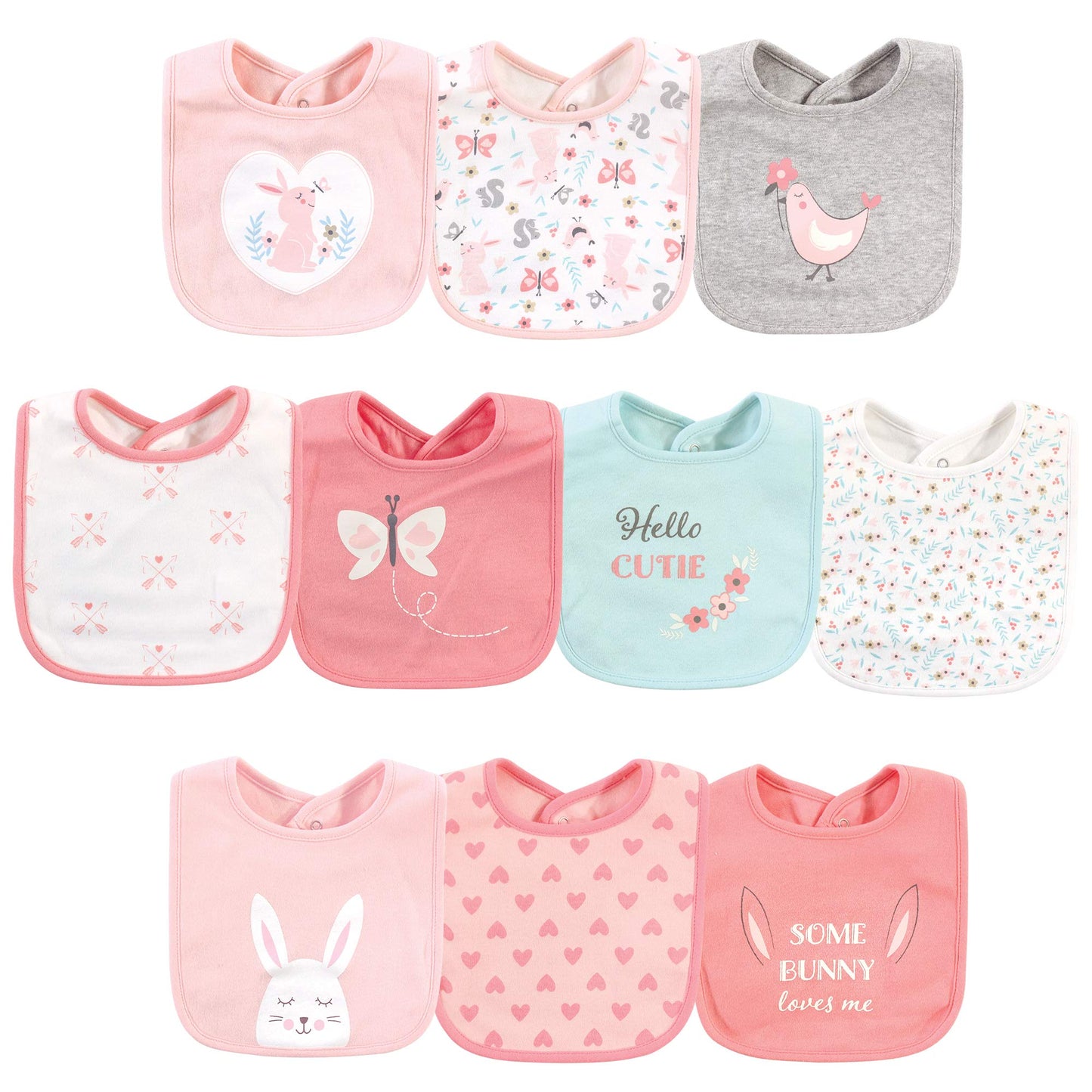 Hudson Baby Unisex BabyCotton Bibs