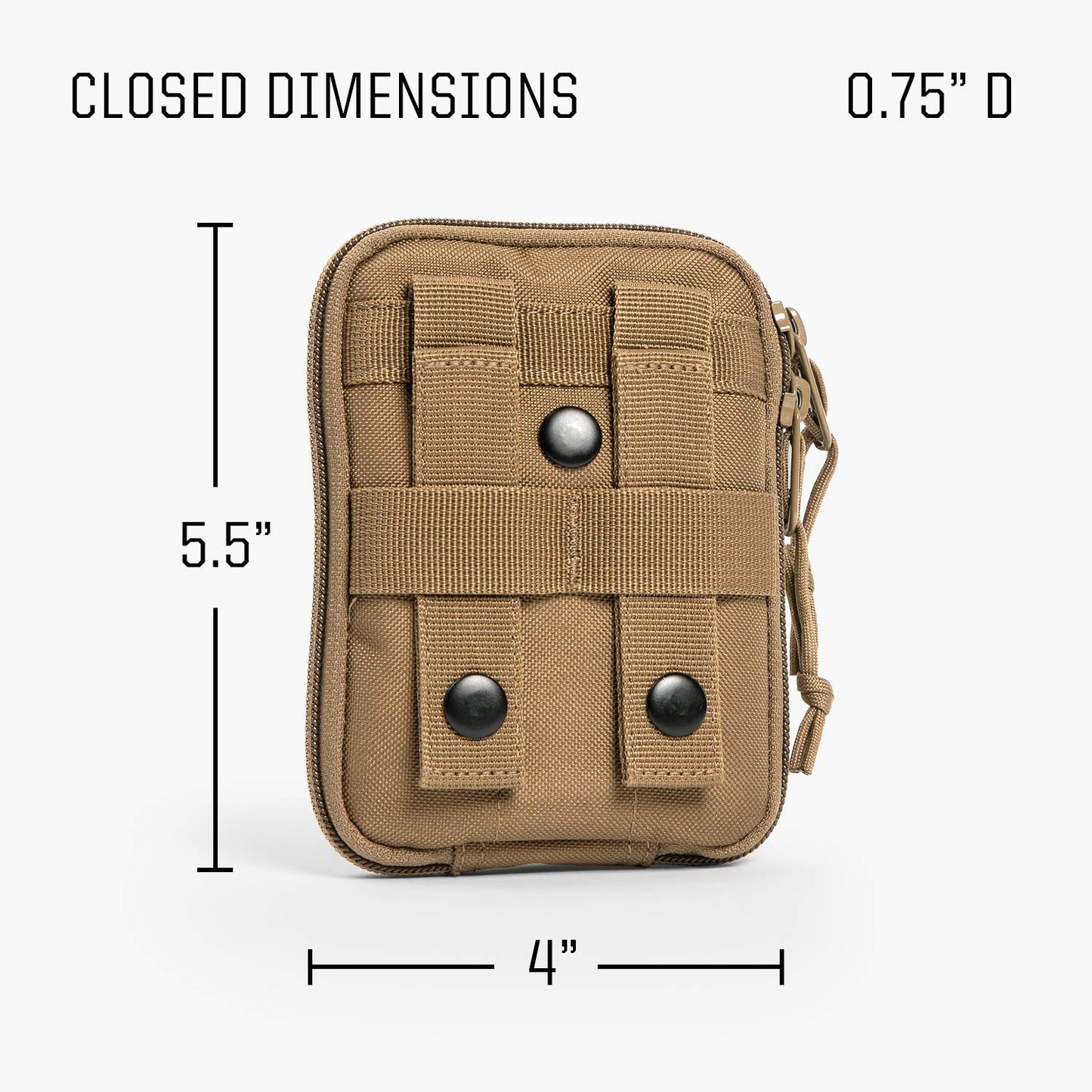 TBG - Dirty Diaper Dump Pouch for Tactical Diaper Bag - Removable & Washable (Coyote Brown)
