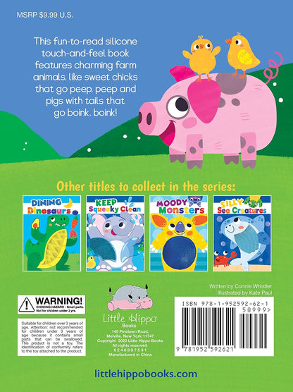 Funny Farm Animals - Silicone Touch and Feel Board Book - Sensory Board Book