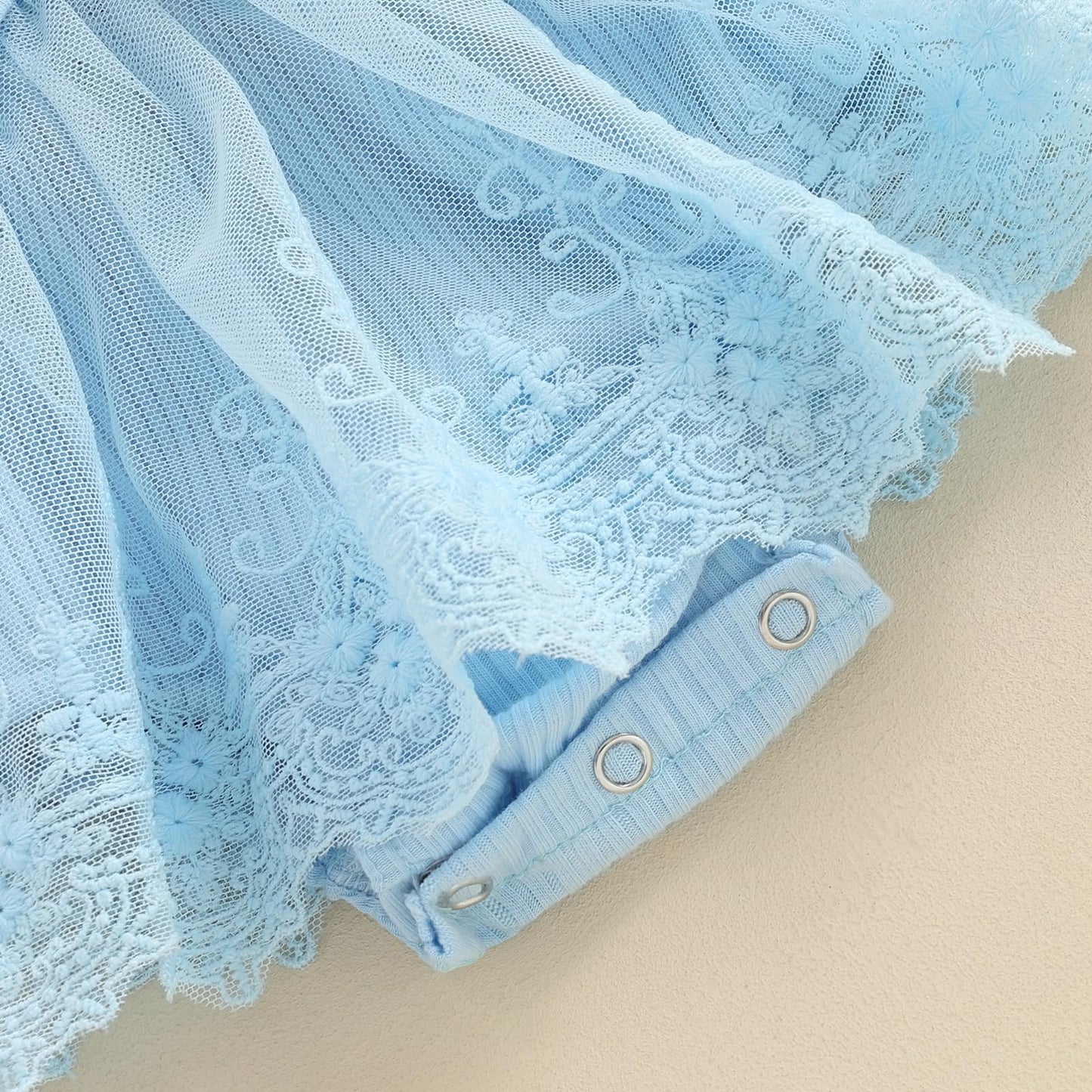 MERSARIPHY Newborn Baby Girl Boho Outfits Infant Lace Tulle Ruffle Bubble Romper Dress Jumpsuit Bodysuit Photoshoot Clothes