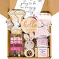 New Mom Gift Basket & Baby Gifts, Baby Shower Gifts for Expecting Mommy to Be, New Mom Care Package After Birth Post Partum Essentials, First Time Pregnancy Mothers Day Birthday Gifts