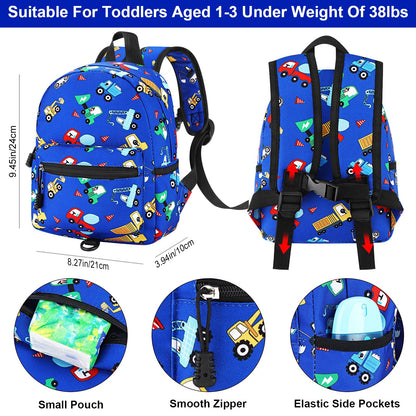 Accmor Toddler Backpack Leash, Cute Unicorn Baby Backpacks with Anti Lost Wrist Link, Mini Kids Backpack Leash Walking Harness for Outdoor Travel, Adorable Backpack Tether for Boys Girls 1-3 (Purple)