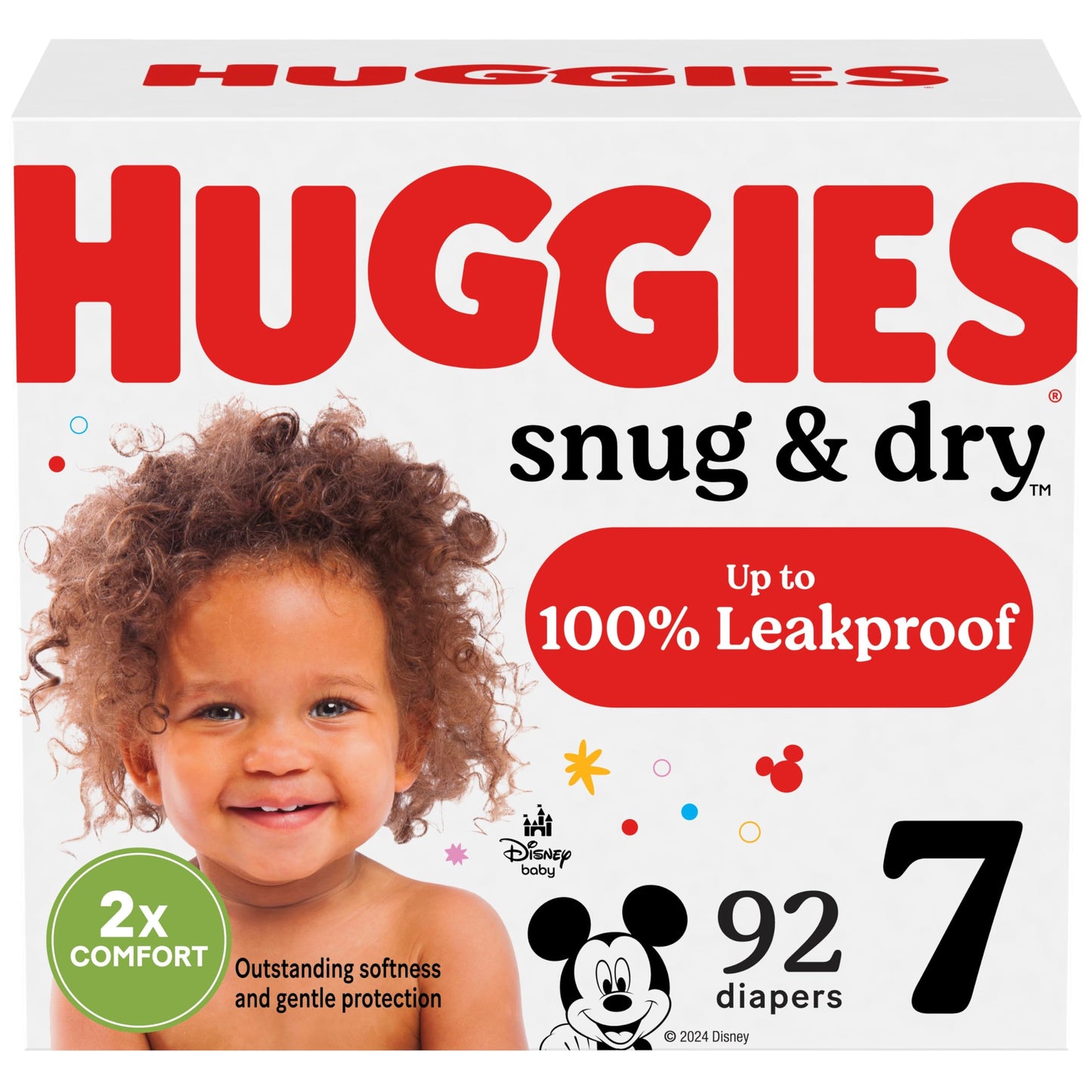 Huggies Size 1 Diapers, Snug & Dry Newborn Diapers, Size 1 (8-14 lbs), 38 Count, Packaging May Vary