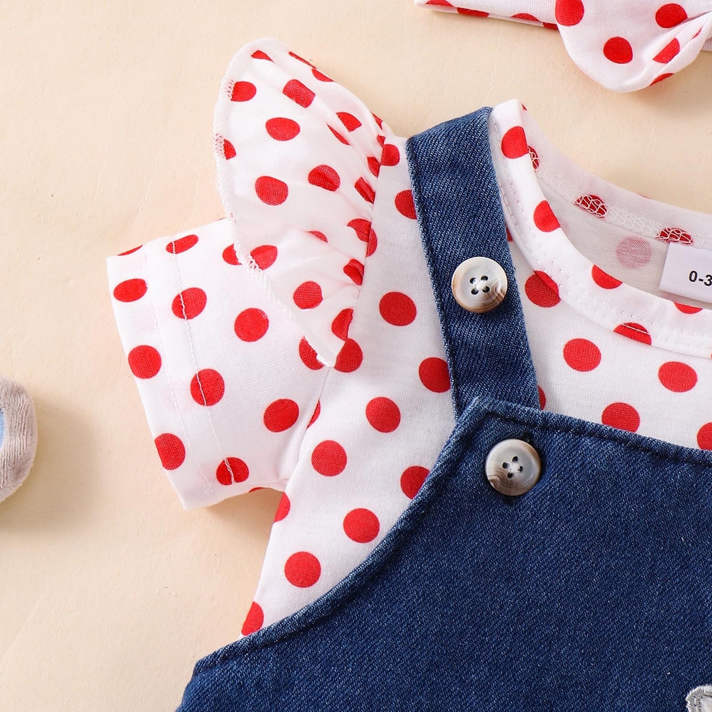 Baby Girl Clothes Suspender Skirt Newborn Ruffled Romper + Elephant Jeans Dress + Headband Summer Outfits 0-18 Months