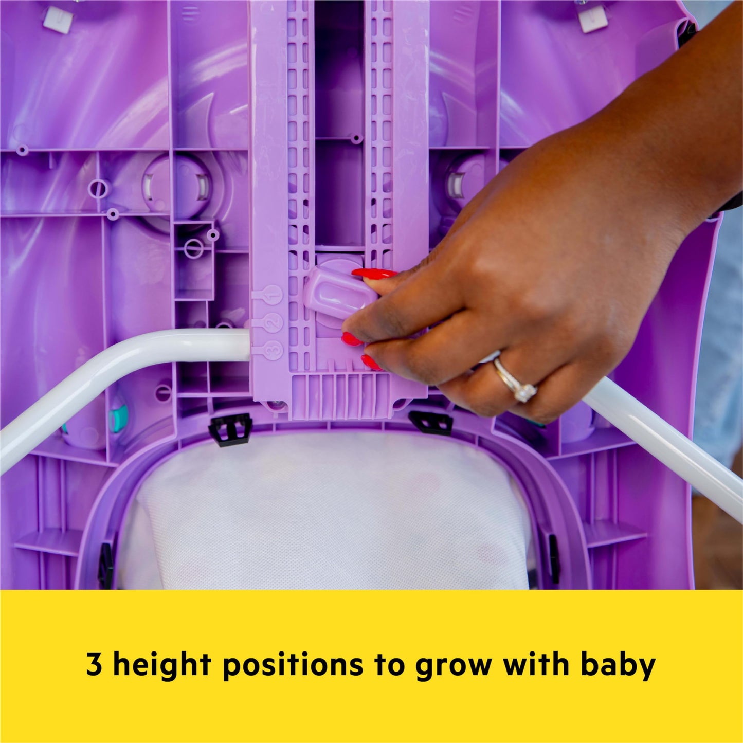 Bright Starts JuneBerry Walk-A-Bout Baby Walker and Entertainer, Removeable Floor Toy, with Easy Fold Frame for Storage, Ages 6 Months +
