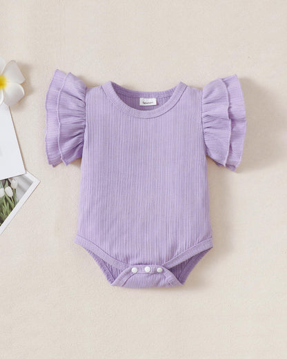 Mioglrie Preemie Clothes Girl Newborn Girl Outfits Infant Baby Girl Clothes Summer Romper Dress Shorts Set