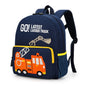 Car Dinosaur Kids Toddler Backpack for Boys and Girls Children Waterproof Preschool Bag(Red Music Party)