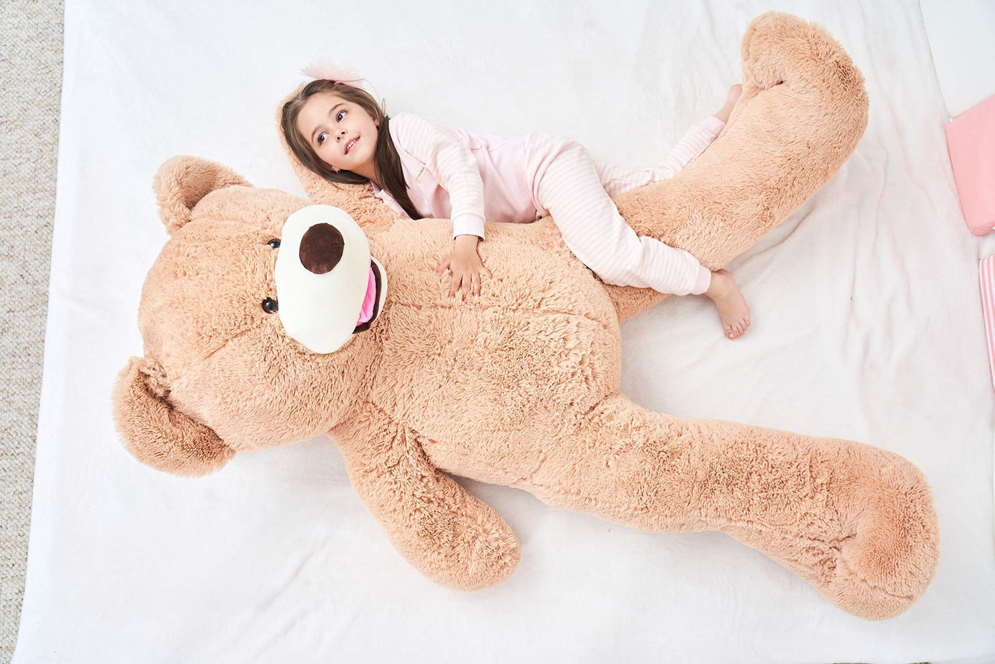 IKASA Giant Teddy Bear Plush Toy Stuffed Animals(Brown,78 inches)