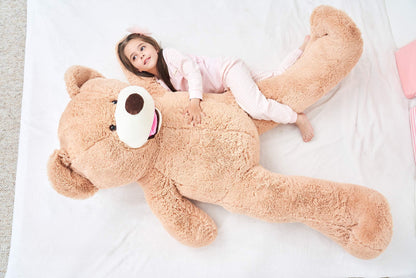 IKASA Giant Teddy Bear Plush Toy Stuffed Animals(Brown,78 inches)