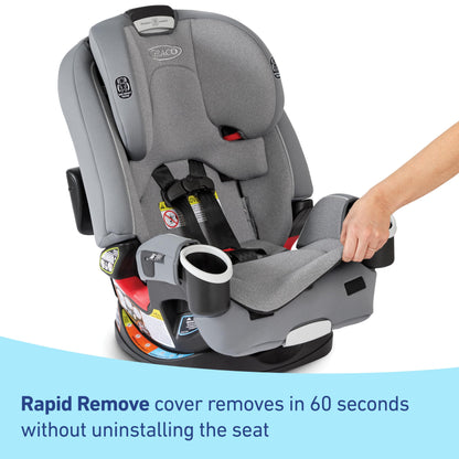 Graco 4Ever DLX 4-in-1 Car Seat, Maven | Infant to Toddler Car Seat, with 10 Years of Use | Rear-Facing, Forward-Facing and Booster Modes | Safe, Comfortable and Convenient