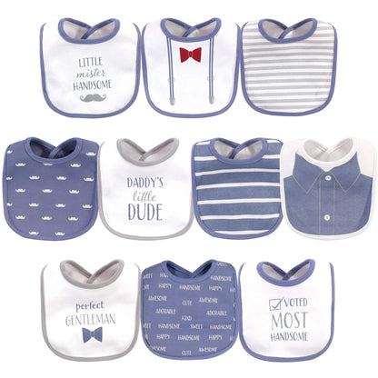 Hudson Baby Unisex BabyCotton Bibs
