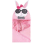 Hudson Baby Unisex Baby Cotton Animal Face Hooded Towel, Pretty Elephant, One Size