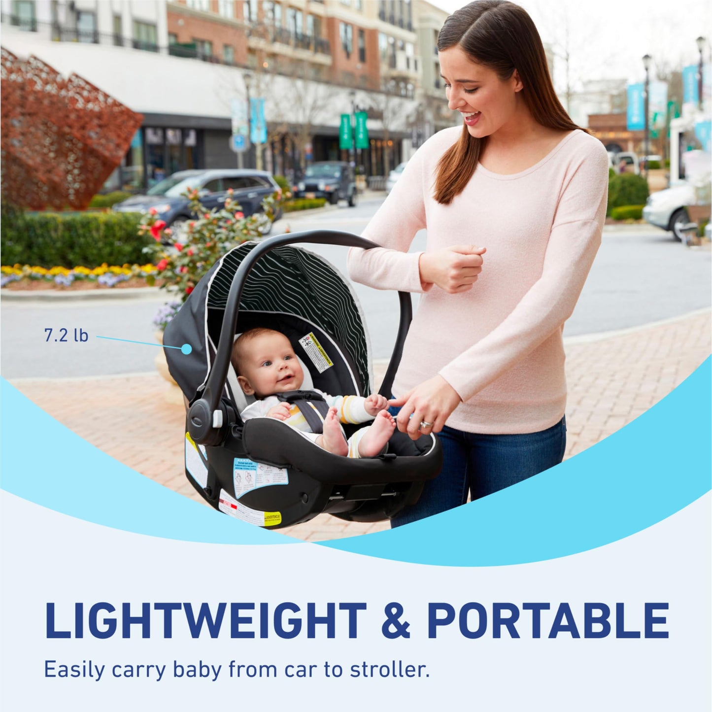 Graco SnugRide Lite LX Infant Car Seat, Studio