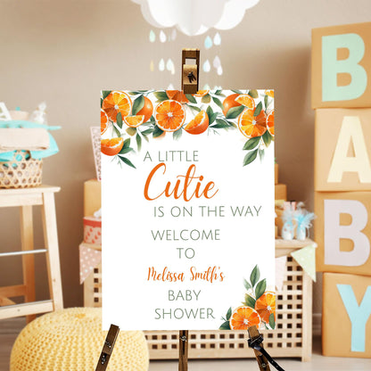Personalized A Little Snowflake Is On The Way Welcome Sign, Pink, Girl, Winter Baby Shower Canvas