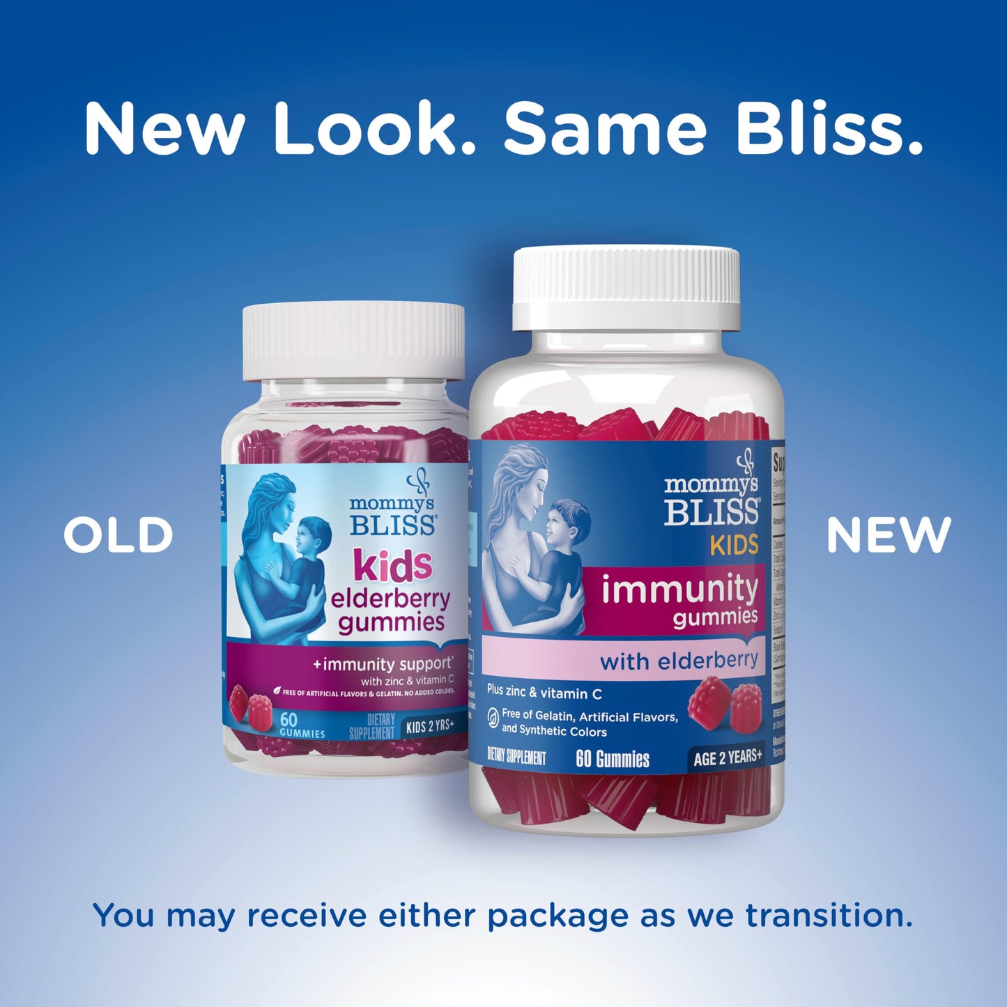 Mommy's Bliss Organic Elderberry Syrup & Immunity Boost With Vitamins, Prebiotics & Echinacea for Kids & Adults 1 yr+, 3 Fl Oz