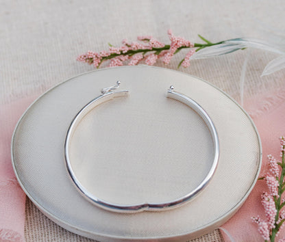 Personalized Sterling Silver Baby Bangle Bracelet Gift for Child, Toddler, Kids, Teen, or Women Custom Jewelry with Engraved Name