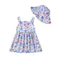 Newborn Infant Baby Girl Dress Toddler Girl Clothes Halter Backless Sleeveless Flower Sundress Summer Dresses for Girl